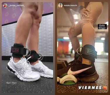 FITGIRL Манжети для щиколоток для тренажерів і резинок, для дому та спортзалу, для тренування сідниць, кікбеків, розгинання ніг, відведення стегна