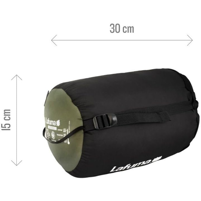 Сплячий мішок Lafuma Active 10 Unisex, Dark Bronze (з боковою блискавкою)