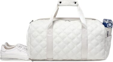 Спортивна сумка для підлітків, з відділеннями для взуття та мокрого одягу, для танців, плавання, подорожей та ночівель (Бежева)