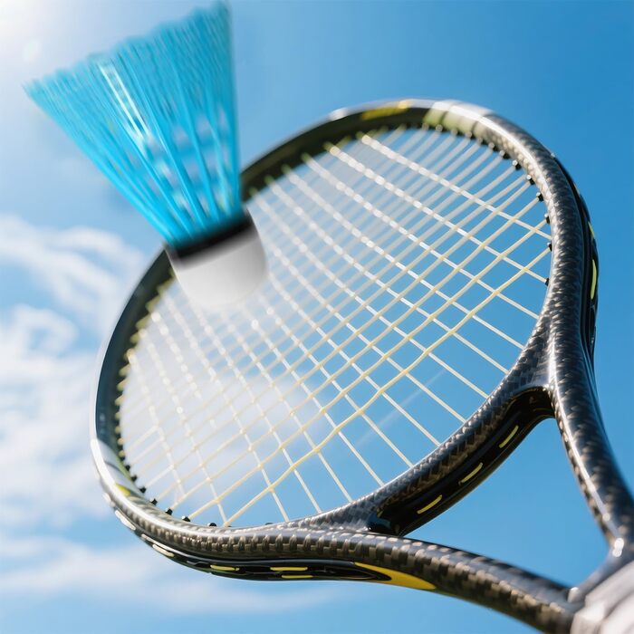 Набір для бадмінтону FYSL 12 шт. Міцні нейлонові волани, швидкісні, для гри на відкритому повітрі, тренувань, відпочинку, початківців (білий+жовтий+рожевий+блакитний)