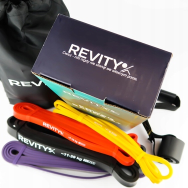 Набір фітнес-резинок Revity Power Bands 3-39 кг, 4 шт.