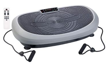 Віброплатформа Newgen Medicals 7-в-1: з осциляцією, експандером, до 120 кг (Vibrationsplatte, 3D віброплатформа з таймером)