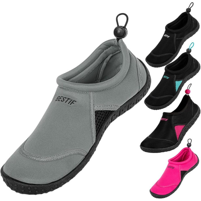 Чоботи для плавання: неопренові водяні черевики для чоловіків та жінок, шнурки, легкі та зручні, чорний, синій, розмір 36-45