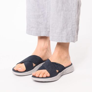 Жіночі сандалії Skechers ON-The-GO 600 Dainty, 40 EU, Navy, Текстиль