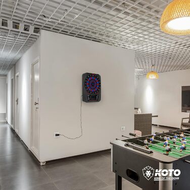 Електронна дартс-мішень KOTO Royal Star 315 з 6 м'якими дротиками, 48 ігор і 315 варіацій