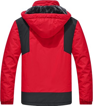 Зимова куртка для чоловіків, сноубордистська куртка, тепла, водонепроникна, для активного відпочинку, вітронепроникна, знімний капюшон, XL, червона