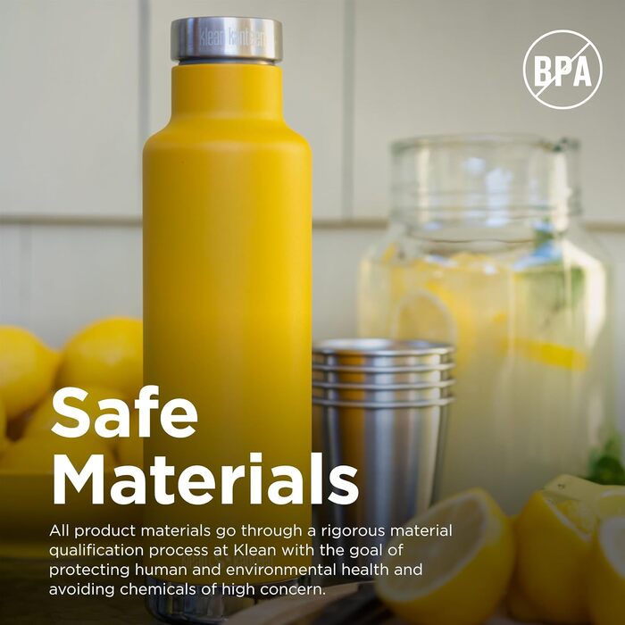 Пляшка для води Klean Kanteen Classic 739 мл Marigold, металева, для чоловіків