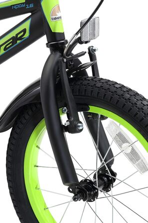 Дитячий велосипед BIKESTAR 16 дюймів для дівчаток і хлопчиків від 4-5 років, гірський велосипед, тестування без ризику