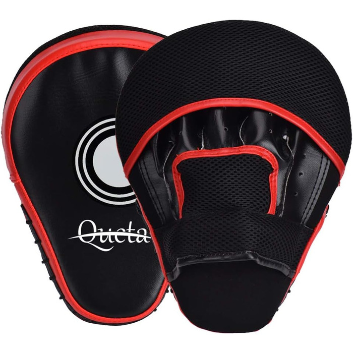 Рукавички для боксу Queta Pratzen PU, 1 пара. Ідеально для кікбоксингу, боксу, муай-тай, карате, тхеквондо та інших єдиноборств. Червоні.