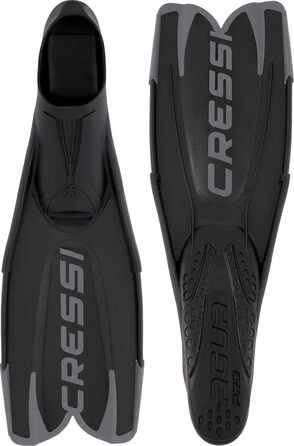 Ласти Cressi Agua Pro Vollfußflosse (40/41, Чорні) - професійні ласти для плавання та дайвінгу