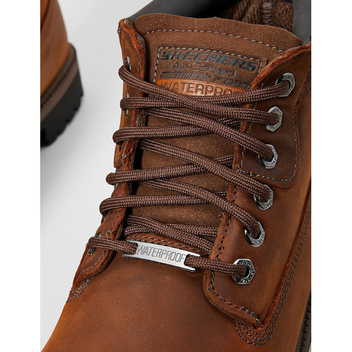 Черевики Skechers Sergeants Verdict 4442 DSCH, чоловічі, коричневі, водонепроникні, шкіра Crazyhorse