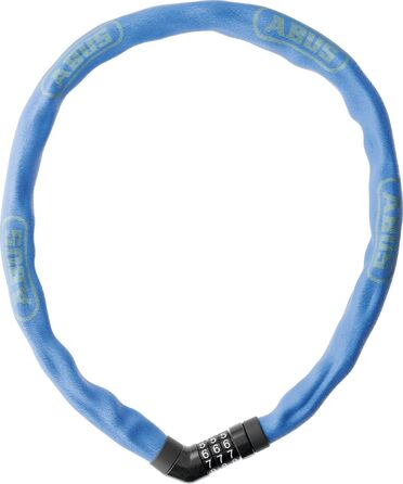 Ланцюговий замок ABUS Steel-O-Chain 4804C зі спеціальної сталі, кодовий, рівень безпеки 3 (синій, 75 см)