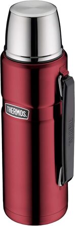 Термос Thermos Stainless King 1,2 л, нержавіюча сталь, з ручкою, червоний
