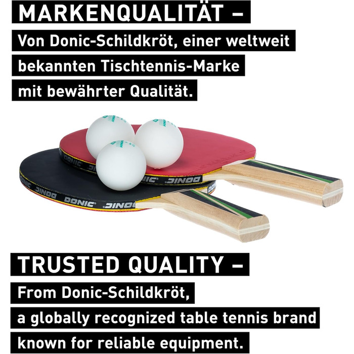 Набір для настільного тенісу Donic-Schildkröt TT-Set TOP Teams 400 в сумці-кейсі, 2 ракетки