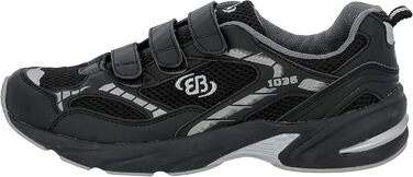 Кросівки для фітнесу Brütting Force V Unisex Біло-сині/Срібні (37 EU, Чорний/Сірий)