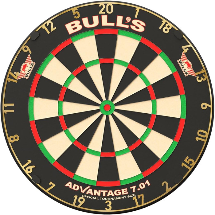 Дартс Bull's Advantage 701 професійний, преміум африканський сизаль, офіційний турнірний розмір, ультратонкі дроти, довговічний, легкий монтаж