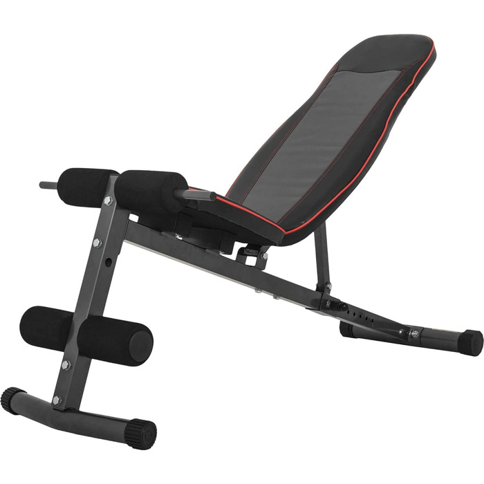 GORILLA SPORTS® Регульована лавка для жиму 9-в-1, кут 30°-60°, багатофункціональна, з м'якою фіксацією ніг, до 200 кг, для преса, спини та фітнесу