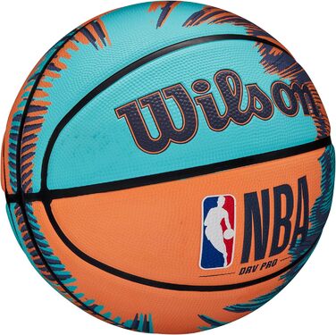 М'яч для баскетболу Wilson NBA Drv Pro Streak 7, синьо-оранжевий, для підлітків, універсальний