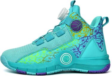 Баскетбольні кросівки з антиковзким покриттям High Top, легкі та дихаючі, зелені, розмір 39 EU, вузька колодка