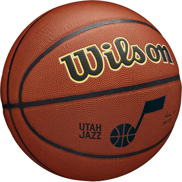 Баскетбольний м'яч Wilson NBA Team Alliance Utah Jazz, Розмір 7, для гри в приміщенні та на вулиці