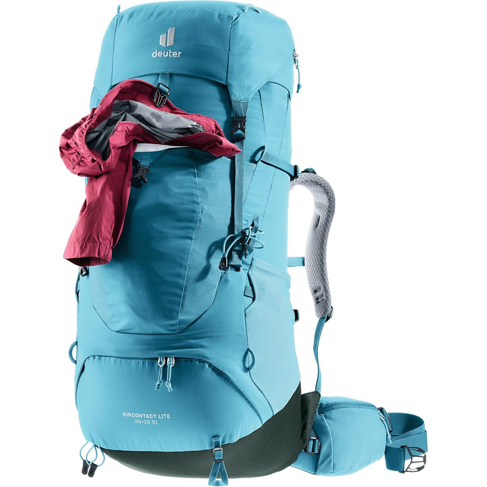 Жіночий трекінговий рюкзак Deuter Aircontact Lite 45+10 SL, легкий