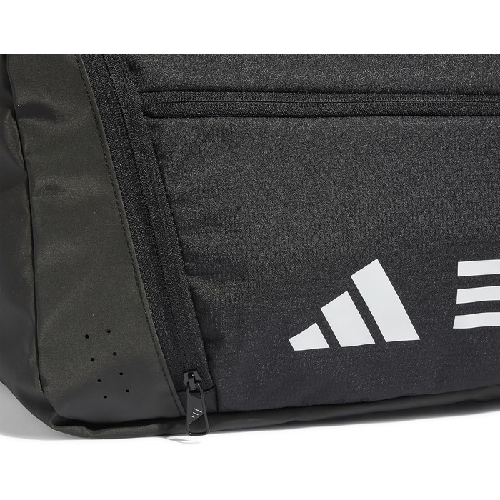 Спортивна сумка adidas Essentials 3-Stripes, унісекс, чорна/біла, середній розмір