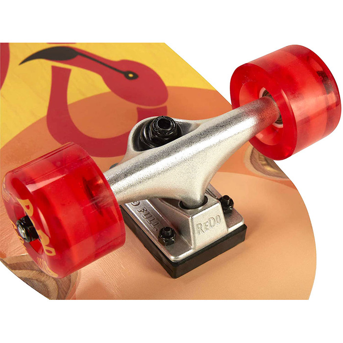 Дерев'яний скейтборд ReDo Flaming, навантаження до 100 кг, SP0742