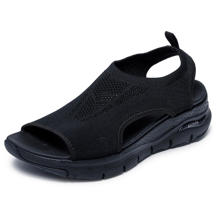 Жіночі сандалі Skechers Arch Fit City Catch чорного кольору, текстильні (Knit), розмір 41 EU