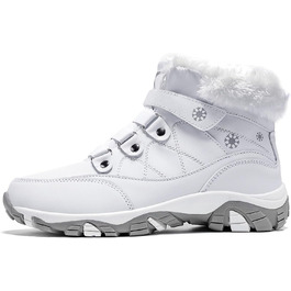 Зимові черевики VITIKE для жінок, теплі, з підкладкою, снігоступи, осінні, туристичні, зимові, 35 EU, білий, зелений