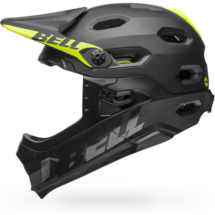 Велошолом BELL Super DH MIPS S, матово-глянцевий чорний