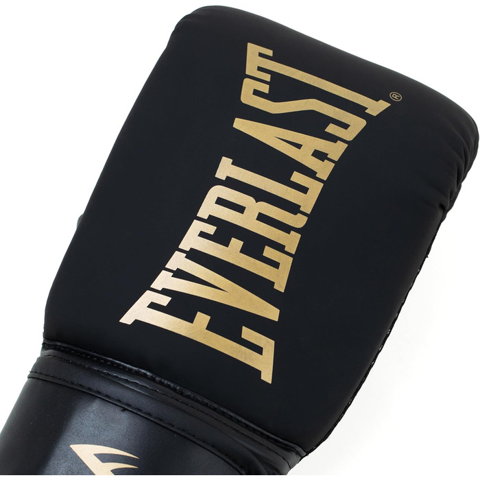 Боксерські рукавички Everlast Cardio Elite Gold/Black, для тренувань, мішка, лап, швидкості, відкритий великий палець, відкритий великий палець, подвійне шарування піною, ергономічне захоплення - Оригінальні Everlast BLACK/GOLD S/M