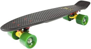 Скейтборд Dstreet Polyprop 3rd Gen 23'' для дорослих, унісекс, поліпропілен, різнокольоровий (Rasta)
