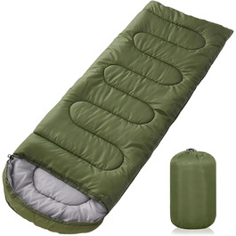 Спальний мішок Grüner, 220x85 см, водонепроникний, 3 сезони, 1.6 кг, для внутрішнього та зовнішнього використання