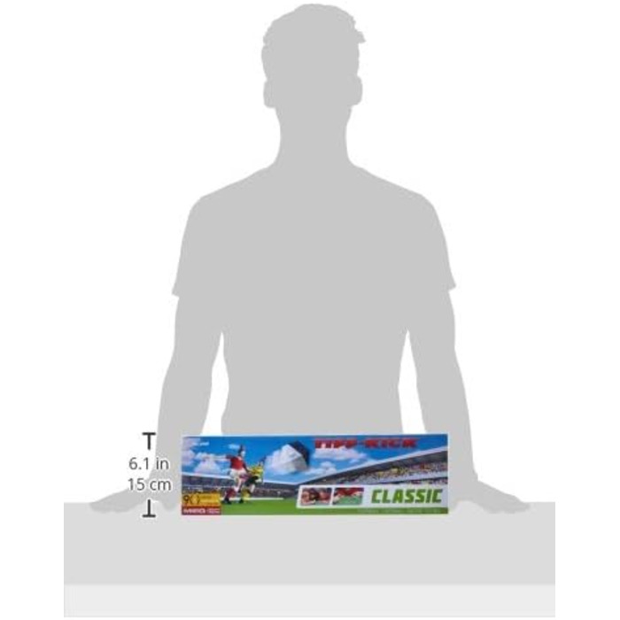 TIPP-KICK Classic 80x47 см – ігровий набір з 2 гравцями, 2 воротарями, 2 пластиковими воротами, 2 м'ячами, фетровим полем