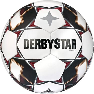 Футбольний м'яч Derbystar Atmos TT, розмір 5, біло-чорний