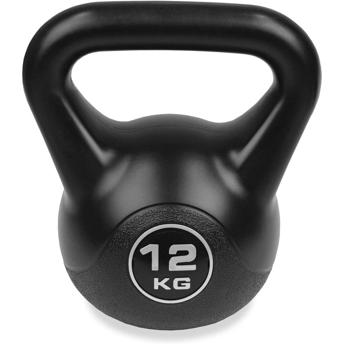 Гиря BENCH BS2045 12 кг, чорна, універсальна для фітнесу