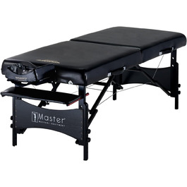 Масажний стіл Master Massage Galaxy, чорний, 80x200 см, мобільний, з підсвіткою