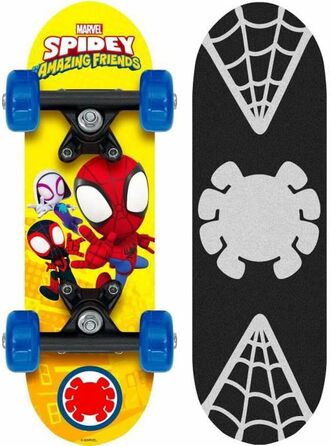 Дитячий скейтборд Stamp Spidey, синій-жовтий-червоний, Людина-павук