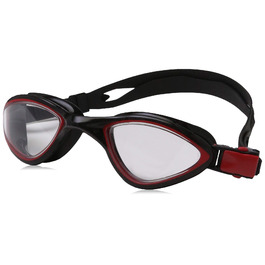 Окуляри для плавання Aqua Speed Herren Clear Lens Flex Monoblock чорно-червоні