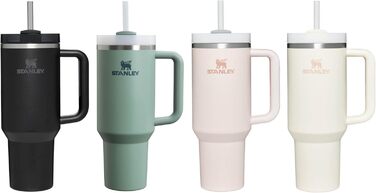 Термокружка Stanley Quencher H2.0 1.2L з трубочкою, нержавіюча сталь, зберігає холод до 48 годин, BPA Free, для води та напоїв, підходить для миття в посудомийці