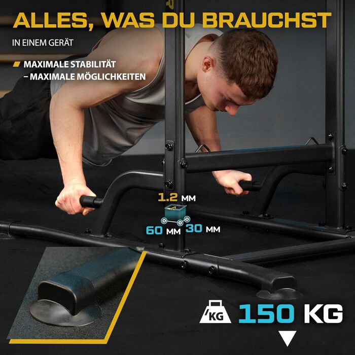 TREX SPORT Power Tower TX-150PR: турнік, бруси та силовий комплекс | Фітнес-станція до 150 кг