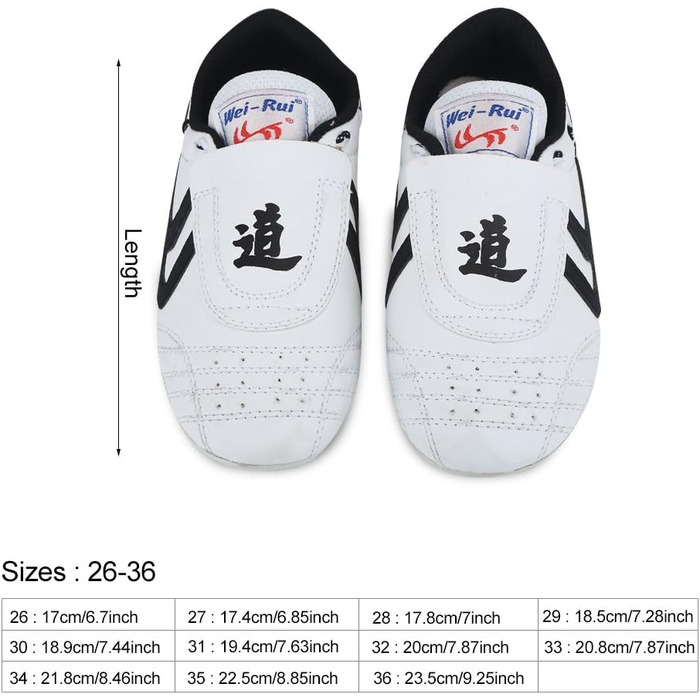 Взуття для Таеквондо Keenso: дихаючі шкіряні кросівки з гуми для бойових мистецтв, легкі, розмір 31 EU