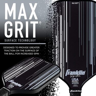 Професійна ракетка для піклболу Franklin Sports Signature Series з MaxGrit, турнірна, сертифікована USAPA