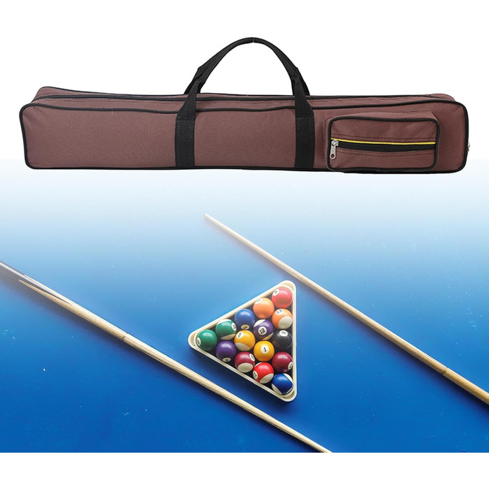 Чохол для кия Billard Pool Queue: захист від подряпин, зручне зберігання (колір кавовий)