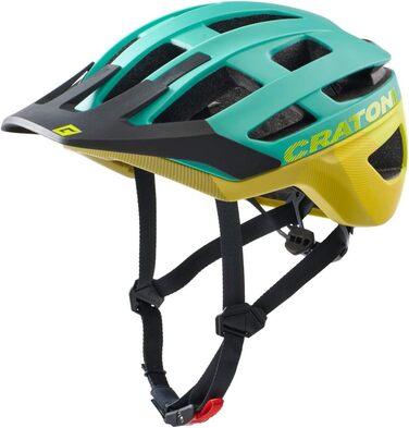 Велошолом Cratoni Allrace Trail/Enduro, універсальний, зелено-жовтий, розмір M-L (56-61 см)
