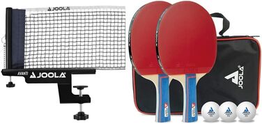 Набір для настільного тенісу JOOLA Avanti: сітка та комплект з 2 ракетками, м'ячами та сумкою