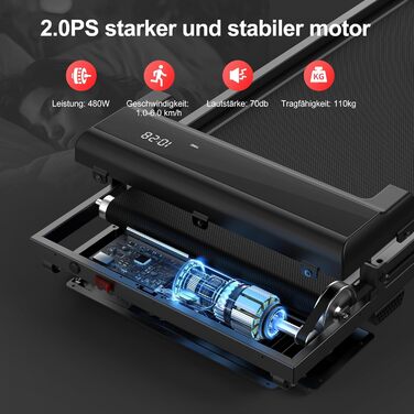 Електричний біговий міні-тренажер Laufpad для дому з пультом керування, компактний та легкий, ShabanJesy