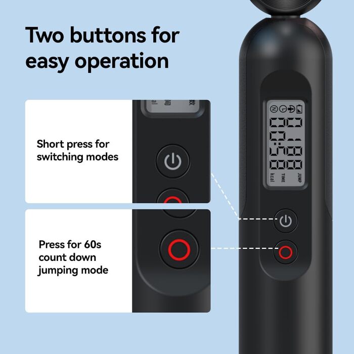 Скакалка Fitdays з лічильником, розумний вантажний канат для тренувань, регульований канат для початківців та професіоналів, Jump Rope з аналізом даних через APP, підрахунок калорій