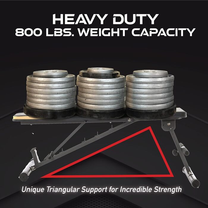 Силова лава Fitness Reality 1000 Super Max з 12 регульованими положеннями, до 363 кг, універсальна лавка для домашніх тренувань