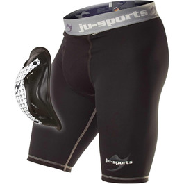 Захисний бандаж Ju-Sports Base Supporter з чашею Motion Pro Flexcup, вентиляція, дихаюча сітка, 4-сторонній стрейч, розмір XL, чорний